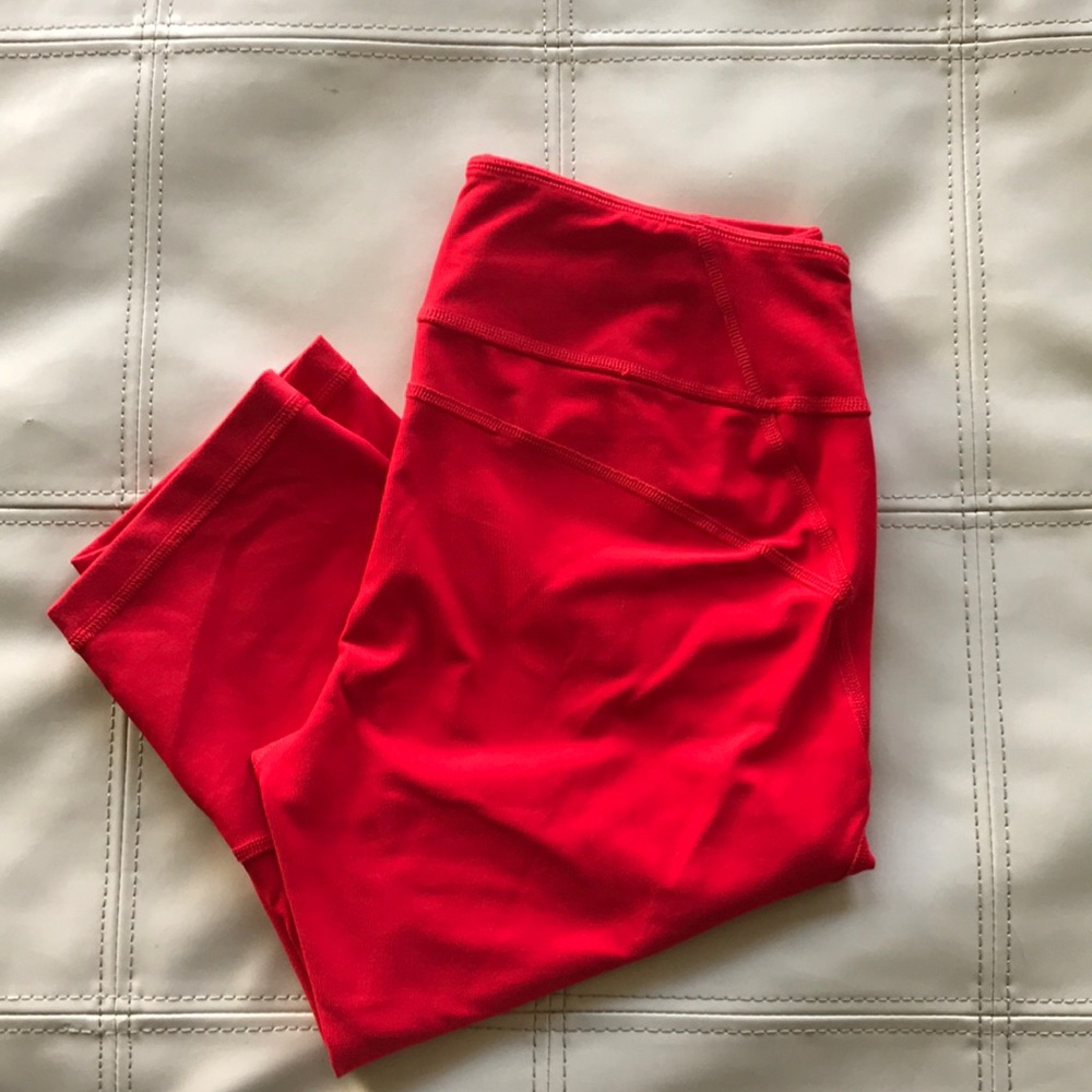 Zella Red Capri Legging, Sz Medium